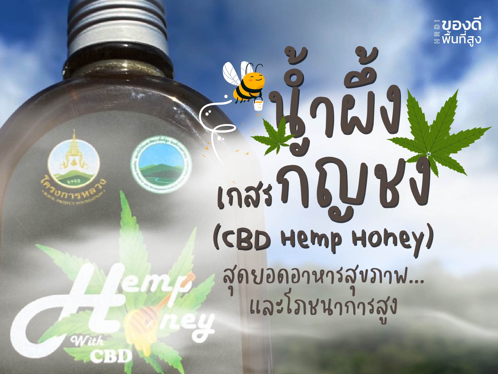 น้ำผึ้งเกสรกัญชง (CBD Hemp Honey) สุดยอดอาหารสุขภาพและโภชนาการสูง