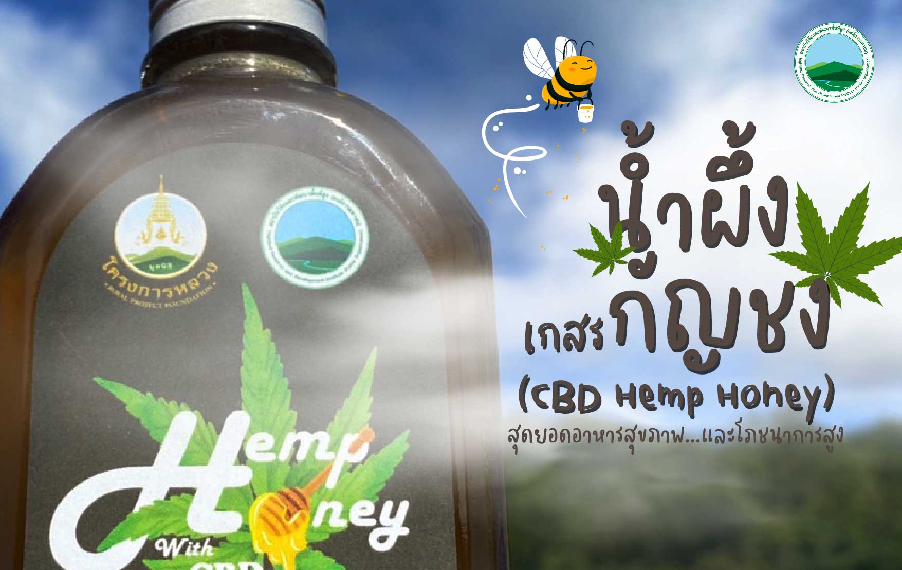 น้ำผึ้งเกสรกัญชง (CBD Hemp Honey) สุดยอดอาหารสุขภาพและโภชนาการสูง